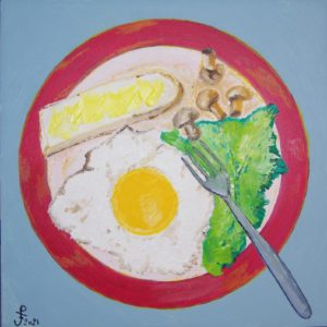 Joël Pfeiler, L'oeuf au plat, huile au couteau - Soir