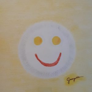 Georgette Legrand, Assiette souriante - Après-midi